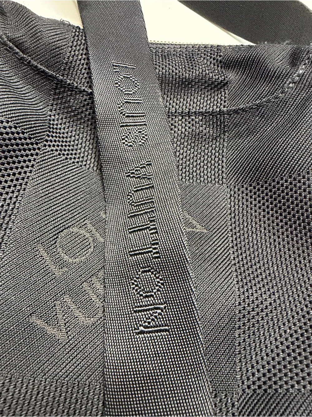 Louis Vuitton Black Mesh Messenger Crossbody Bag